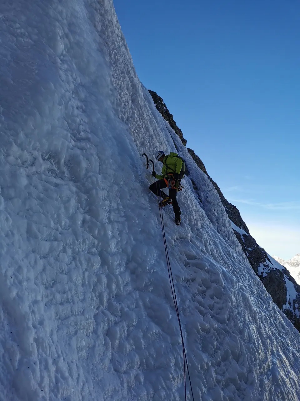 Pelvoux, couloir Chaud